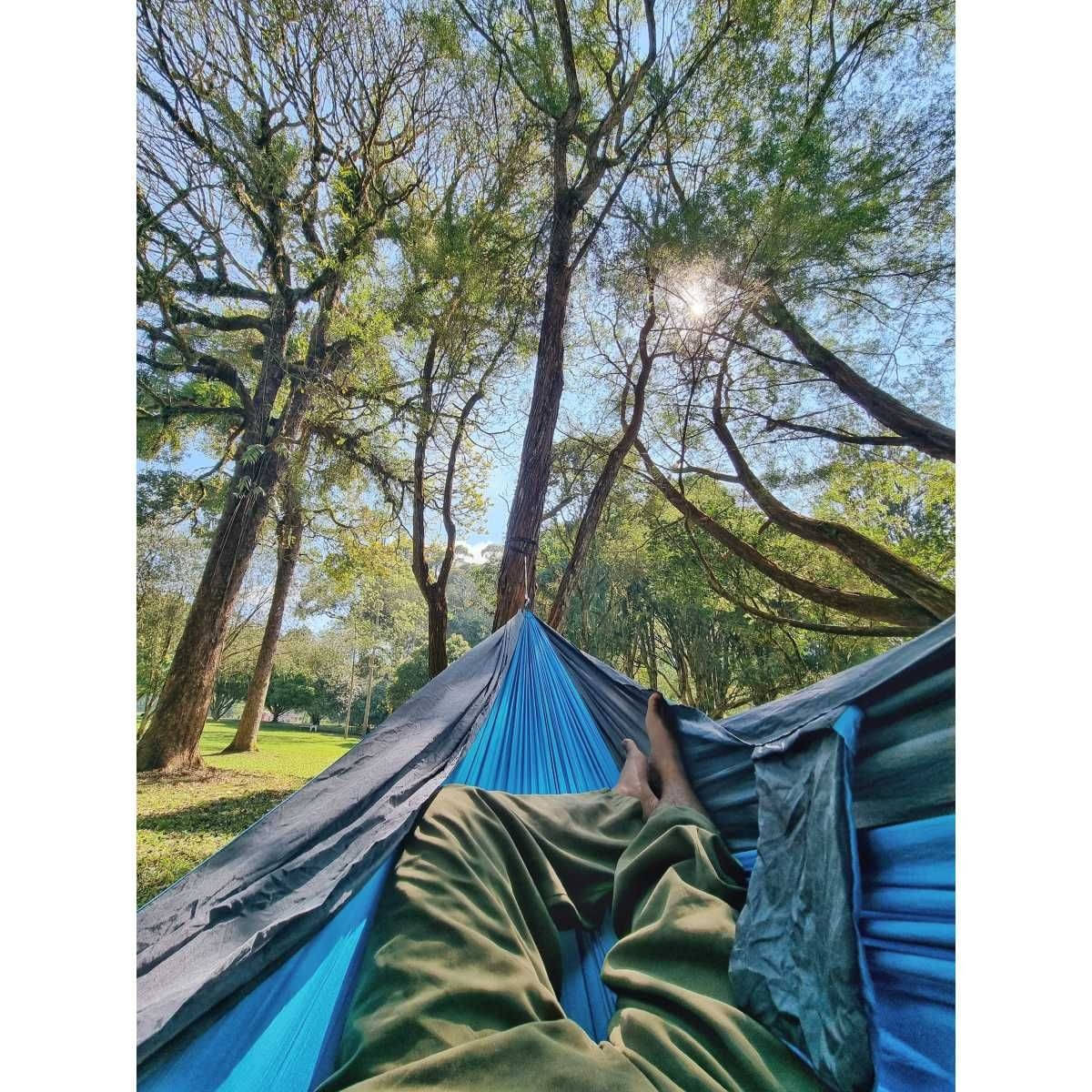 TICKET TO THE MOON King Size Hammock Hängematte Aqua / Dark Grey inkl. Lightest Straps TICKET TO THE MOON King Size Hammock Haengematte Aqua - Dark Grey inkl. Lightest Straps - TMK1503 TMLSTRAP