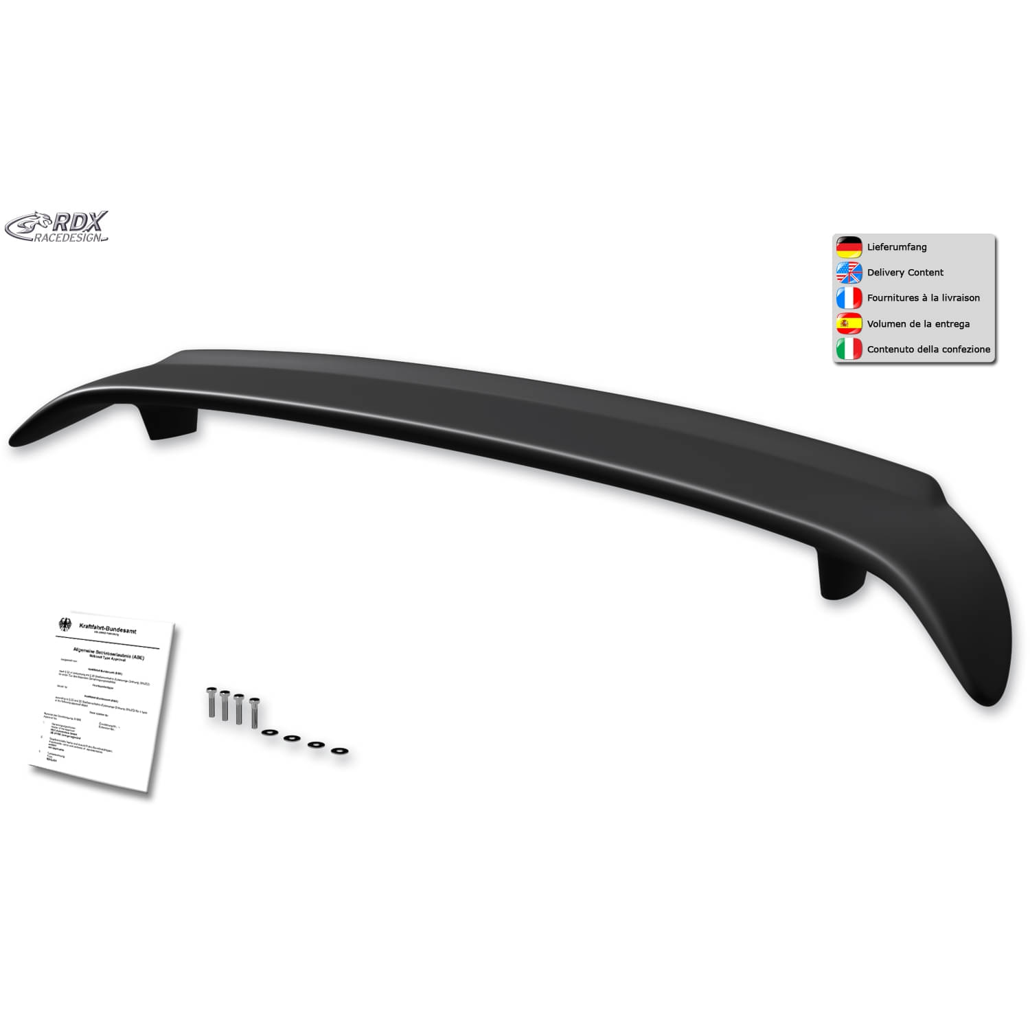 RDX Racedesign Heckspoiler Heckfluegel fuer VW ID-7 ED ab BJ. 2023 - RDHFU03-100