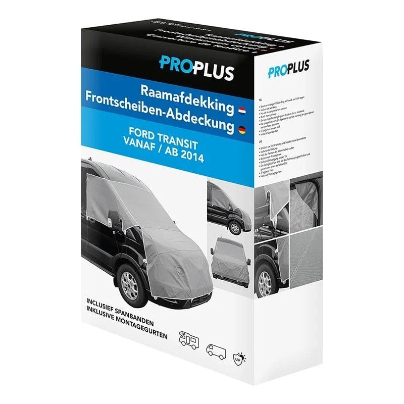 ProPlus Frontscheiben-Abdeckung -Vlies- fuer Ford Transit ab 2014 – Thermo-Aussenabdeckung 610682V02