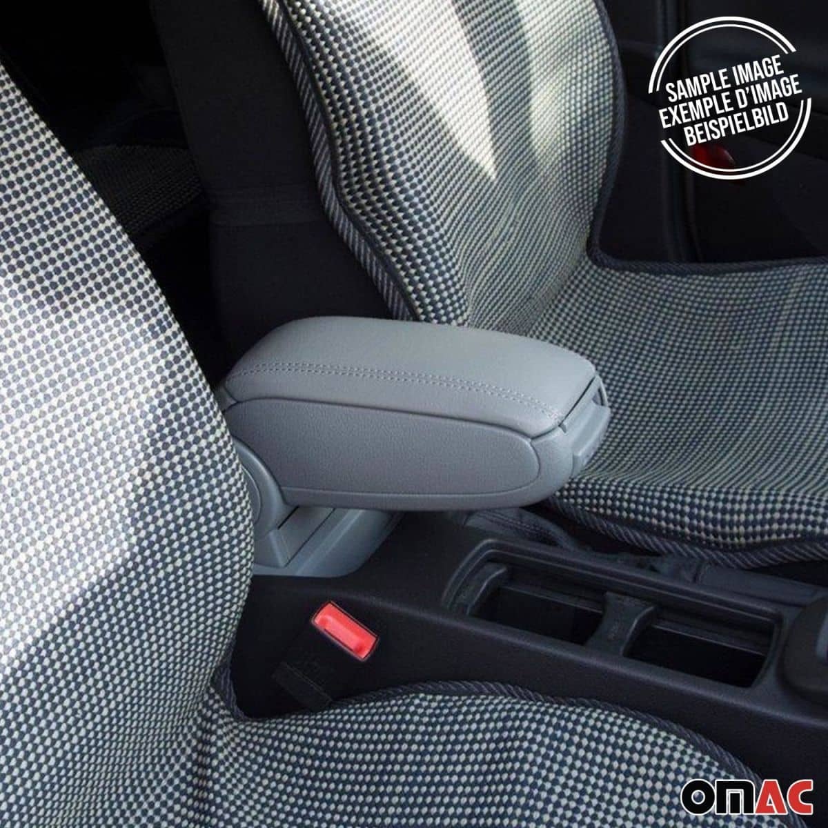 OMAC Mittelarmlehne Armlehne Ford Transit Tourneo Courier Bj. 2014-2024 PU-Leder Grau - 2625601