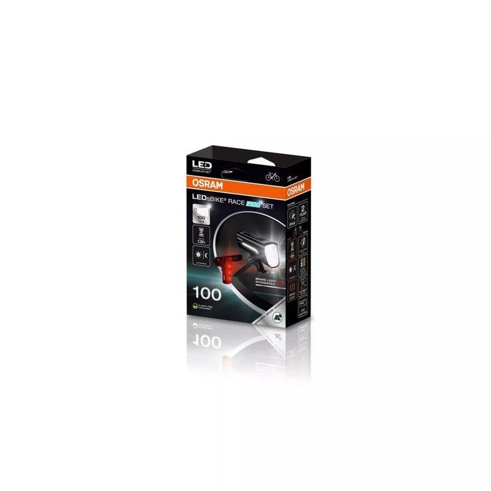 OSRAM LEDsBIKE® RACE 100 SET Fahrradbeleuchtung OSRAM LEDsBIKE® RACE 100 SET Fahrradbeleuchtung - LEDBL103 SET