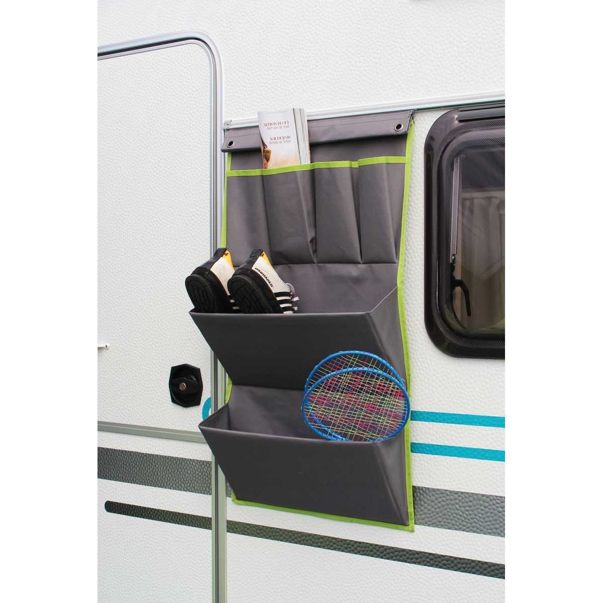 EuroTrail Organizer BRISTOL L 48 x 80 cm Dunkelgrau-Lime - ETAC0301-0417