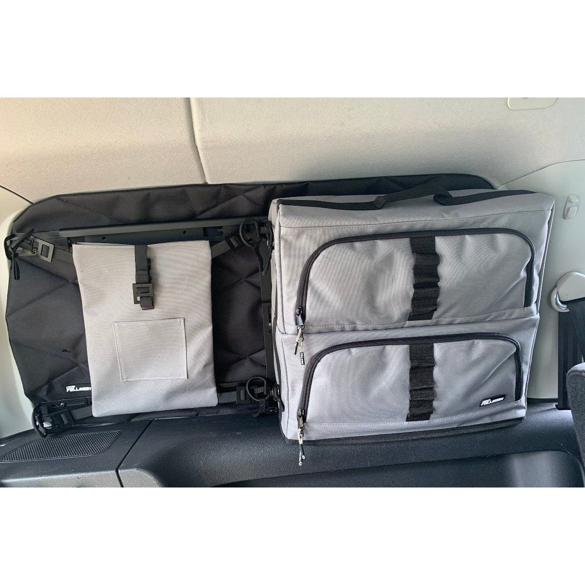 Fenstertaschen-Set FELLEISEN 2x Flexbag fuer VW CaddyMaxi 3-4 langer Radstand- Beifahrerseite- Hellgrau- ohne Thermomatte TST 0243 20