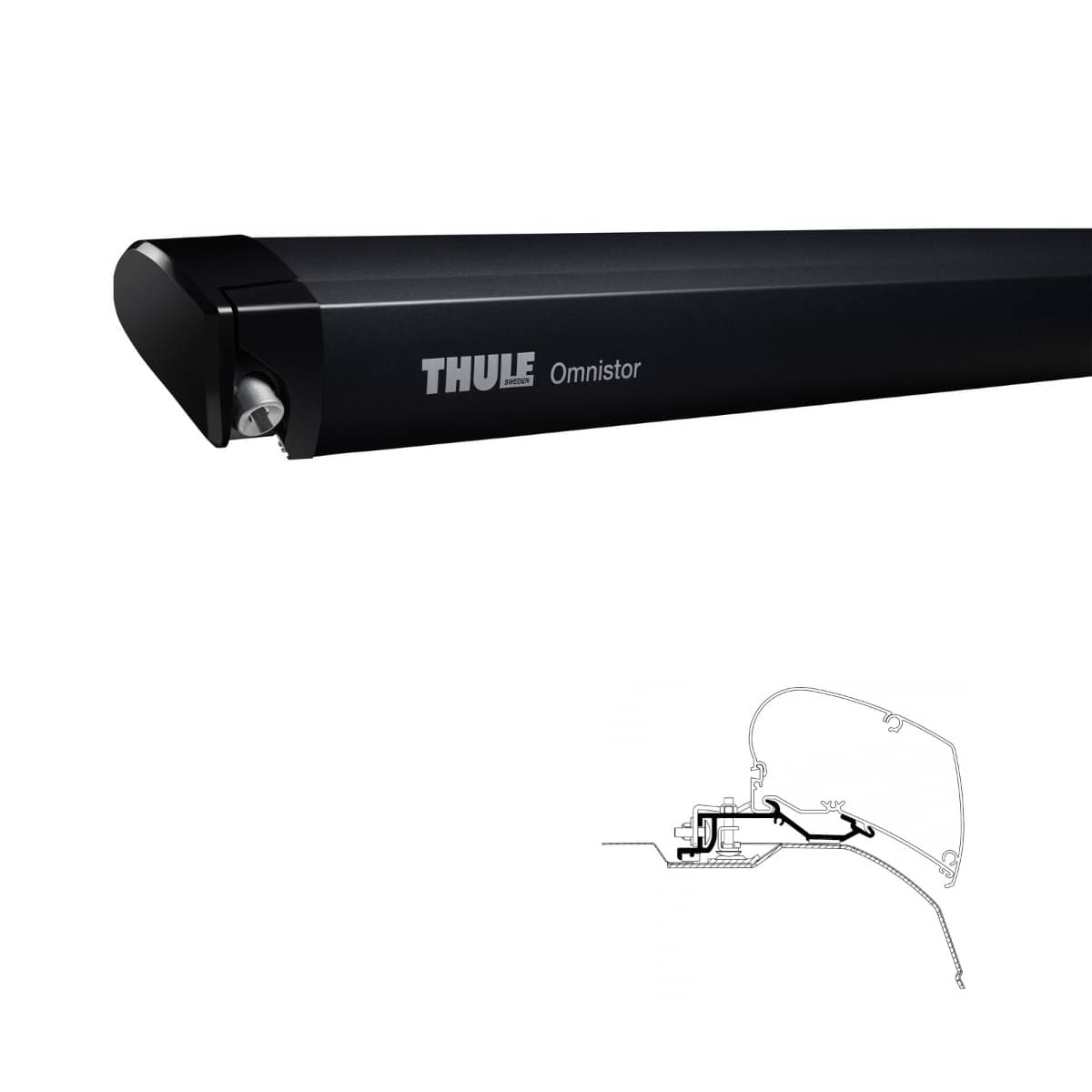 Thule Omnistor 6300 -2-60x2.00- - 302300 - Markise THULE Omnistor 6300 Mystic grau 260 cm Gehaeuse anthrazit