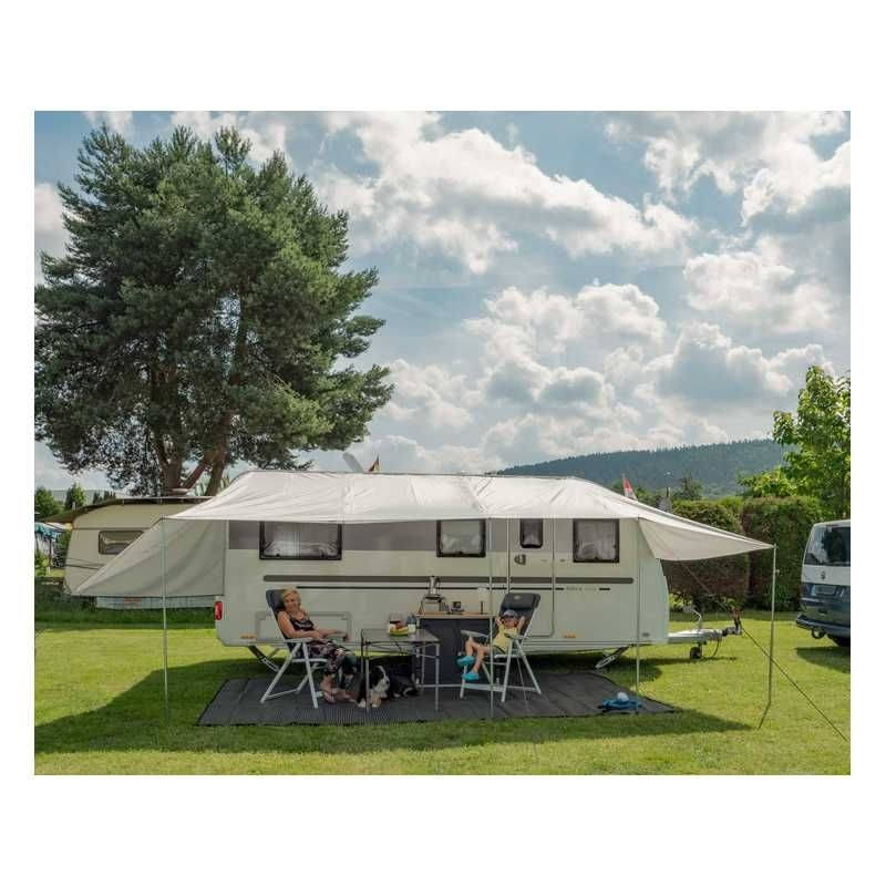 REIMO TENT Sonnenvordach COMO 500 x 240 cm hellgrau - 90026