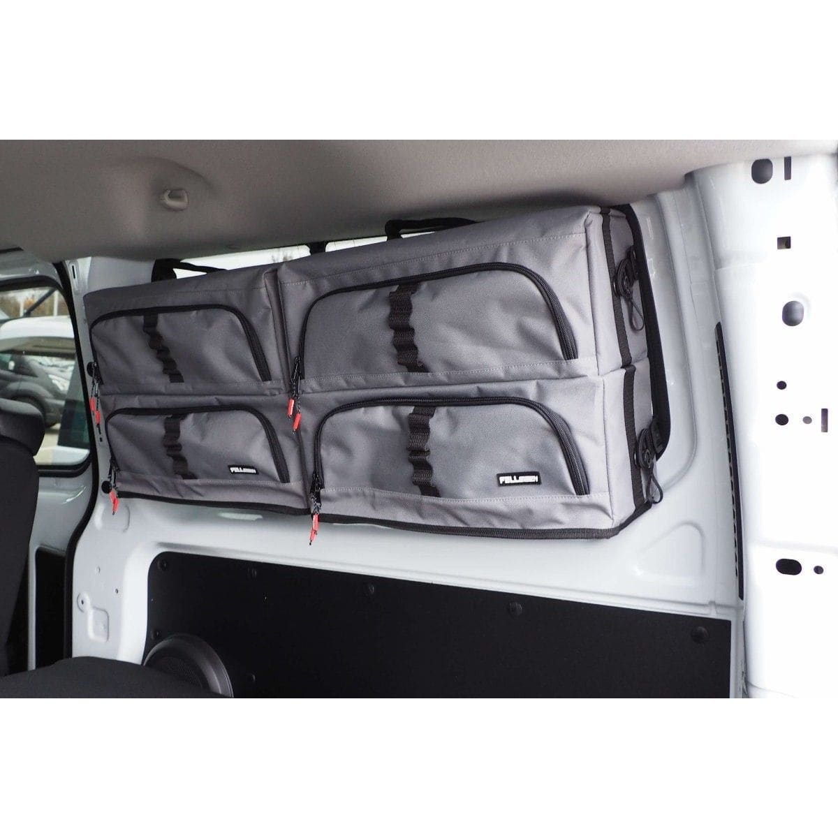 FELLEISEN raamtassen zonder thermomat voor Ford Transit Custom L1 bouwjaar 2012-2023, set van 2 tassen, bijrijderszijde, lichtgrijs Fenstertaschen-Set FELLEISEN 2x Fenstertaschen fuer Ford Transit Custom L1- Beifahrerseite- Hellgrau- ohne Thermomatte TST 0202 38-THM 0201 38
