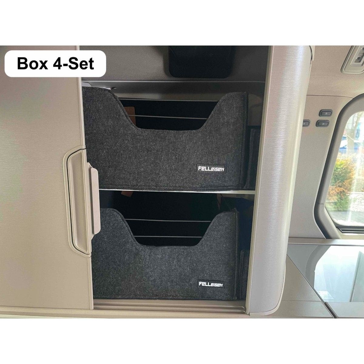 Schrankboxen FELLEISEN fuer VW T7 California Ocean- Box 1 - unterhalb der Besteckschublade