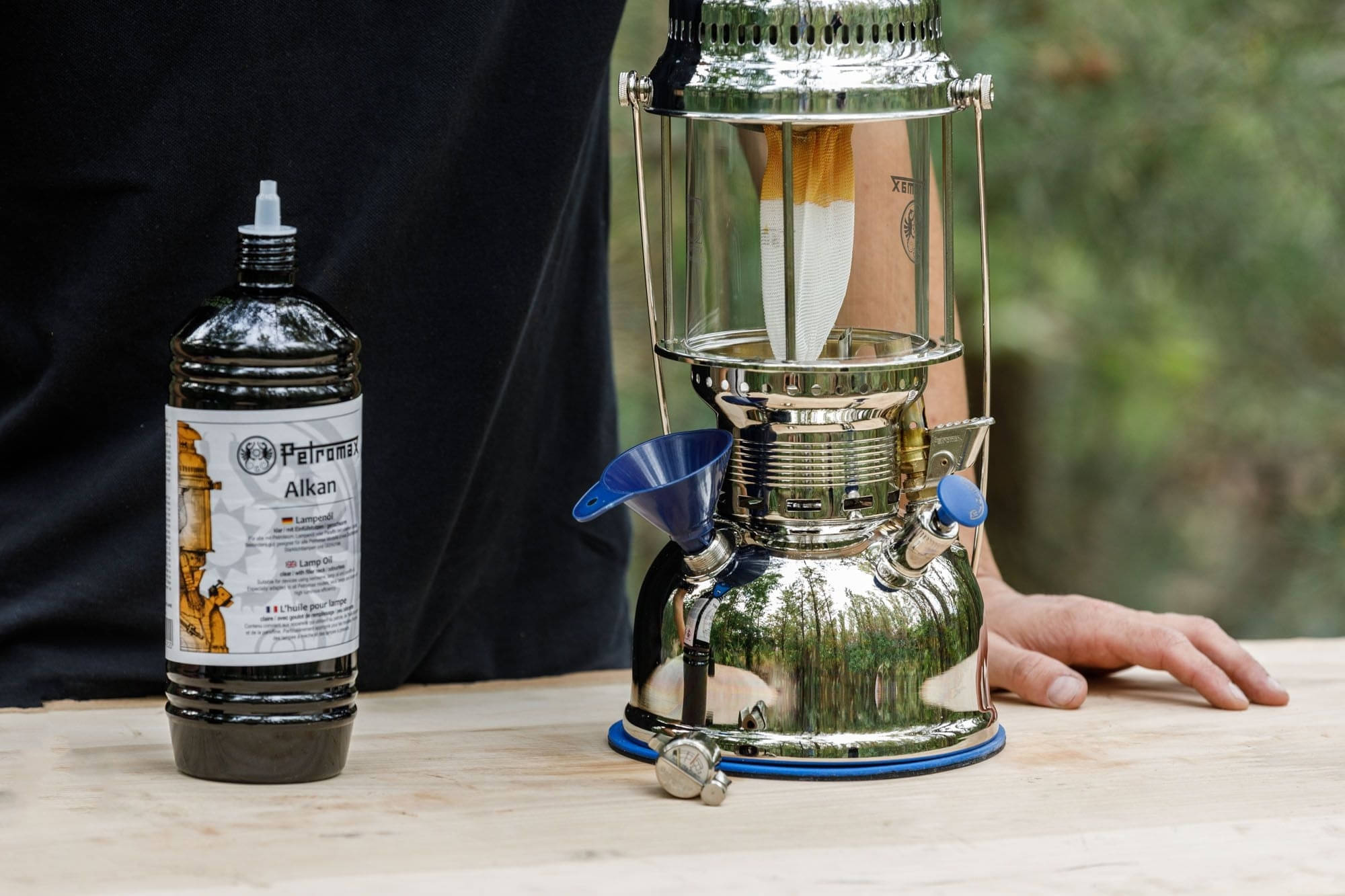 PETROMAX Petroleumleuchte HK500 Messing verchromt Special Edition PETROMAX Petroleumleuchte HK500 Messing verchromt Special Edition - PX5C-RAD-SPECIAL CHROM