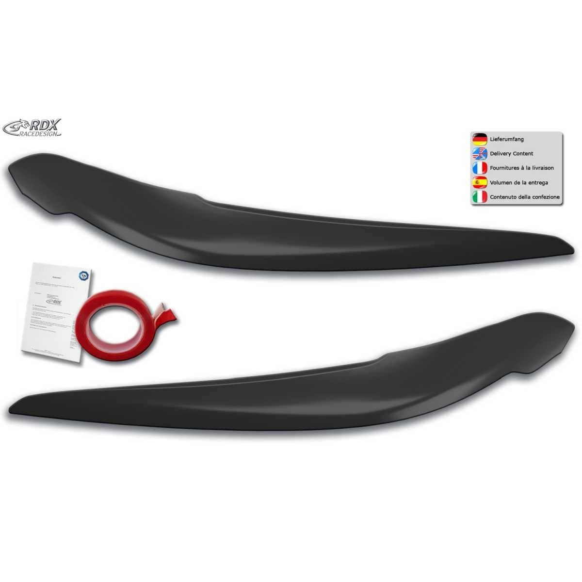 RDX Racedesign Scheinwerferblenden Boeser Blick fuer BMW 1er F20-F21 Bj. 2015-2019 - RDSB185