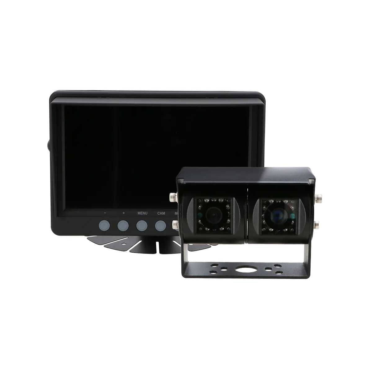 MESTIC MC-210 Rueckfahr-Videosystem mit Doppellinsenkamera Schwarz - 1520310