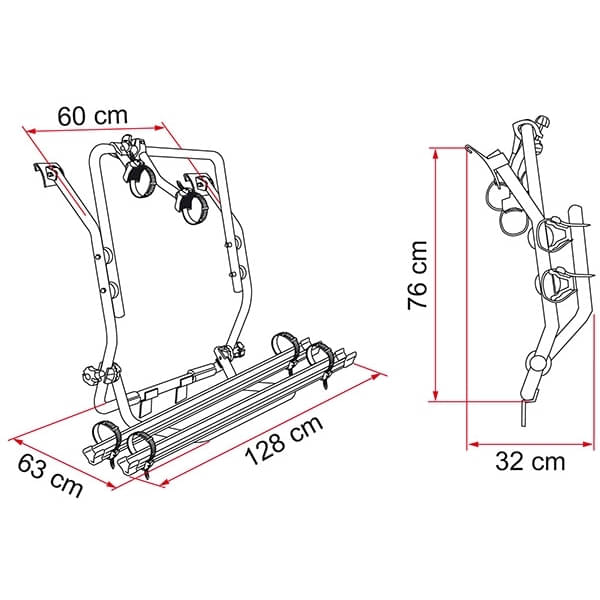 Fahrradtraeger FIAMMA Carry Bike VW T2