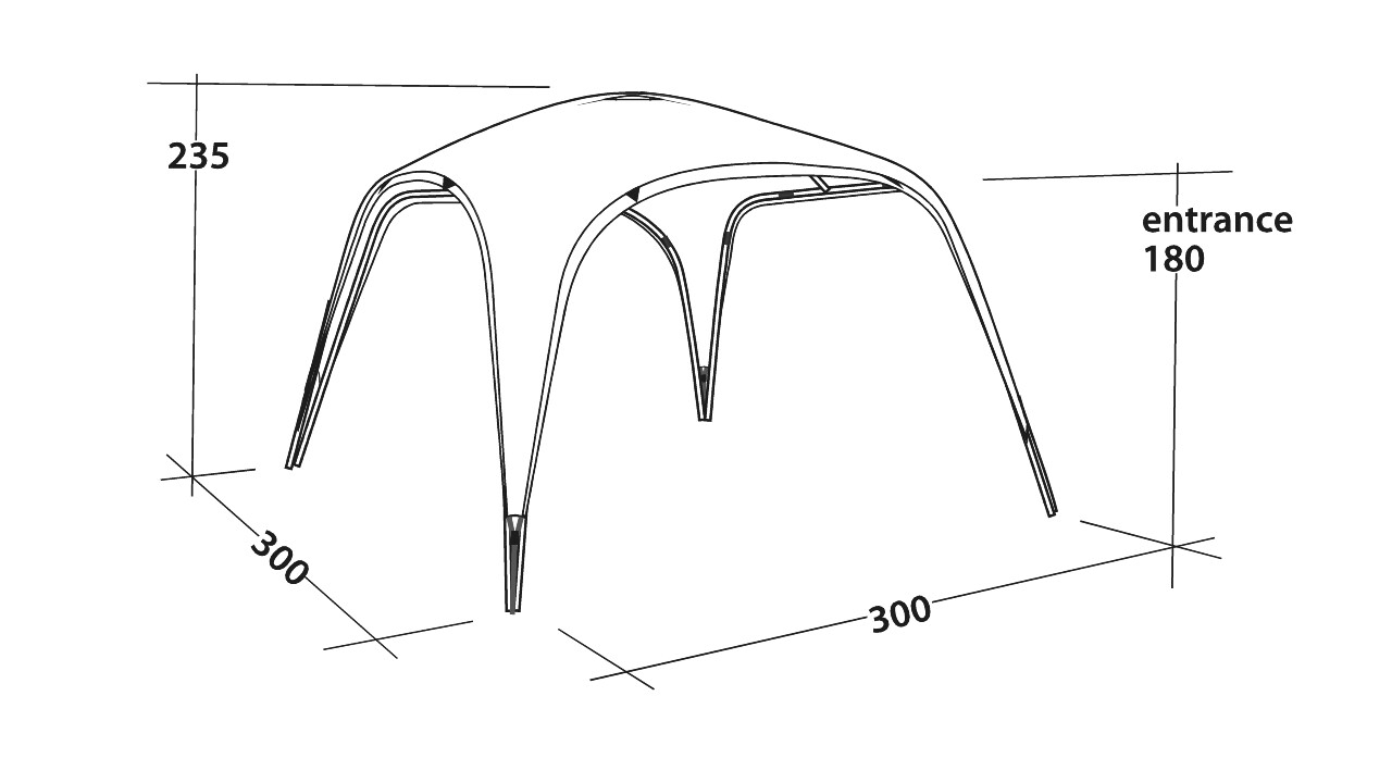 Outwell Pavillon Event Lounge M 300 x 300 cm - 111362