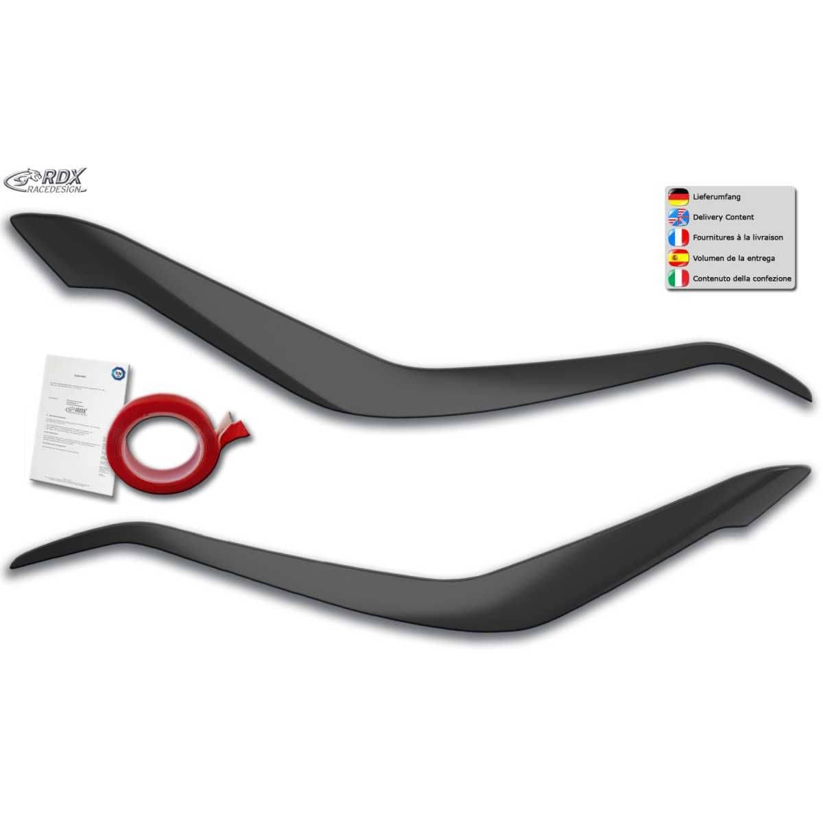 RDX Racedesign Scheinwerferblenden Boeser Blick fuer KIA Sportage QL-QLE Bj. 2015-2022 - RDSB172