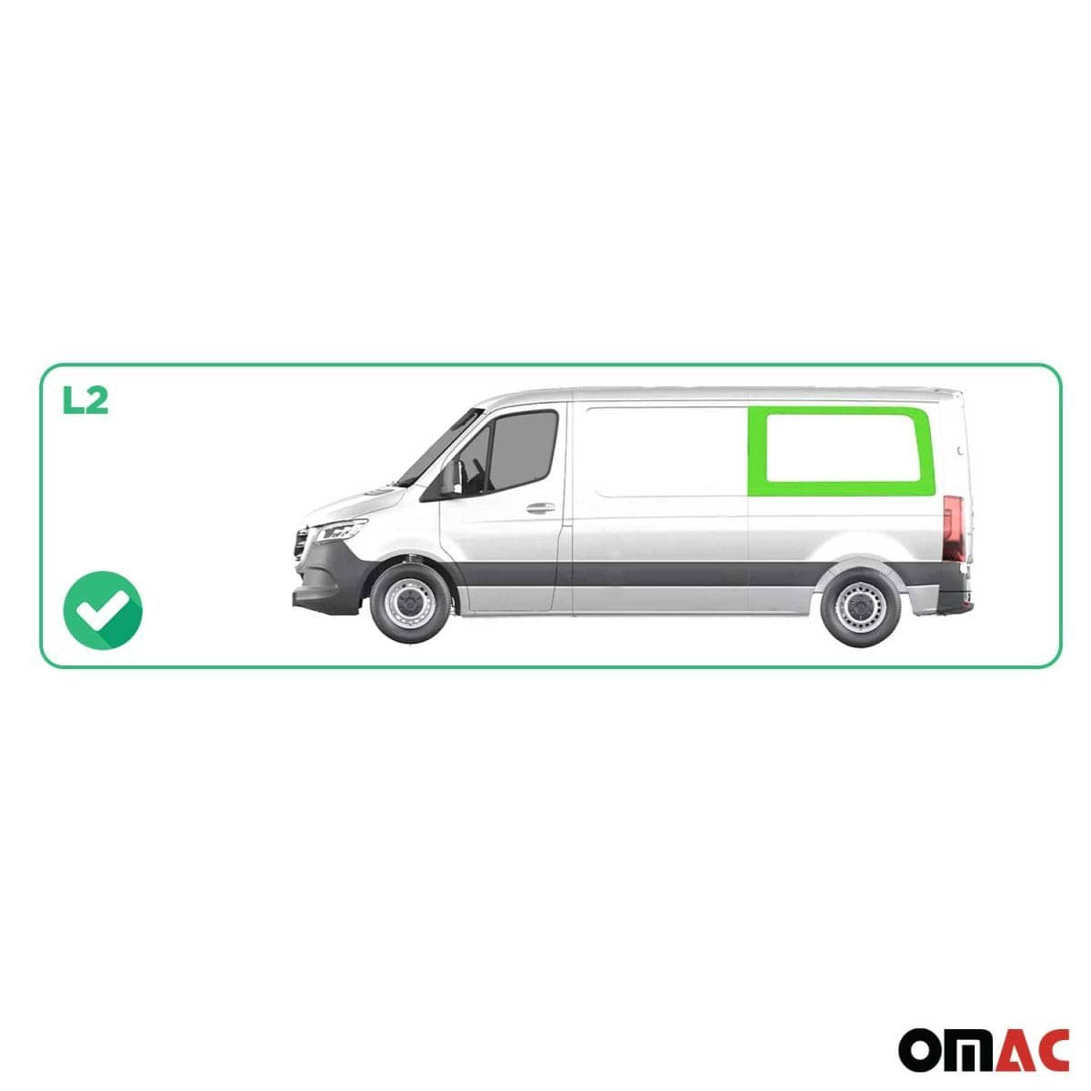 OMAC Seitenfenster Seitenscheibe MB Sprinter W907 L2 ab Bj. 2018 Hinten Links OMAC Seitenfenster Seitenscheibe MB Sprinter W907 L2 ab Bj. 2018 Hinten Links - A050842