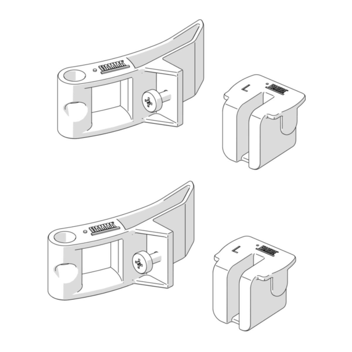 FIAMMA Adapter Kit Side F65s-F65L 2er-Set 98655D073