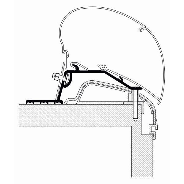 THULE Adapter Hobby Premium Ontour ab Modelljahr 2012 fuer Markise 6300 309819