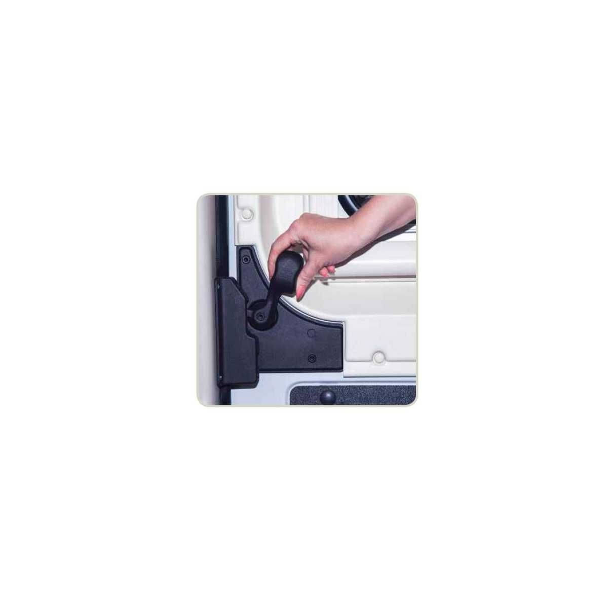 HEOSolution HEOSafe VAN Innensicherung fuer Schiebetueren Fiat Ducato ab Bj. 07-2006 Schwarz - 1763