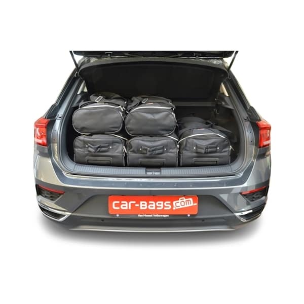 Car Bags V13501S VW T-Roc Bj- 17-25 hoher Ladeboden - Reisetaschen Set- Auf Ihr Auto massgeschneidert- Das Original