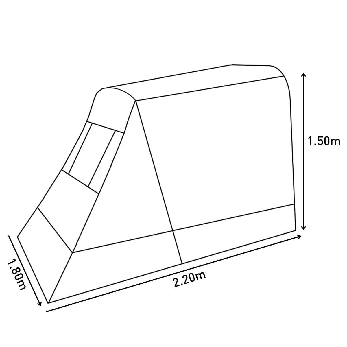 TRIGANO Anbau fuer aufblasbaren Pavillon PALMA - M-A7920-4