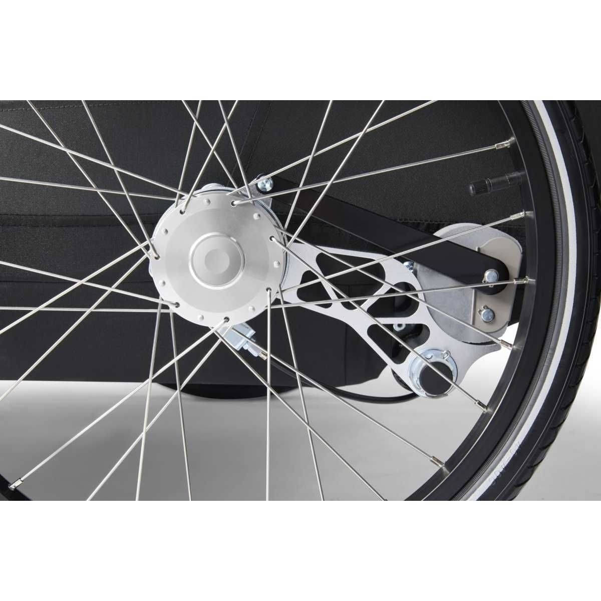 CROOZER Kinderfahrradanhaenger Kid Yuuna Moonlight Black Bundle mit 2x Premium-Sitz - 121001425