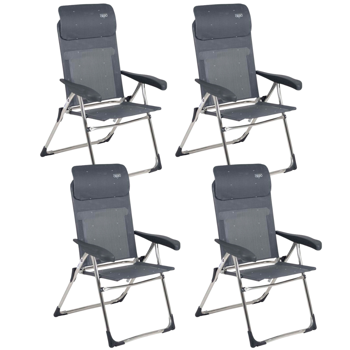 CRESPO Campingstuhl Classic Compact AL-213-C-40 anthrazit 4er-Set - 1104970