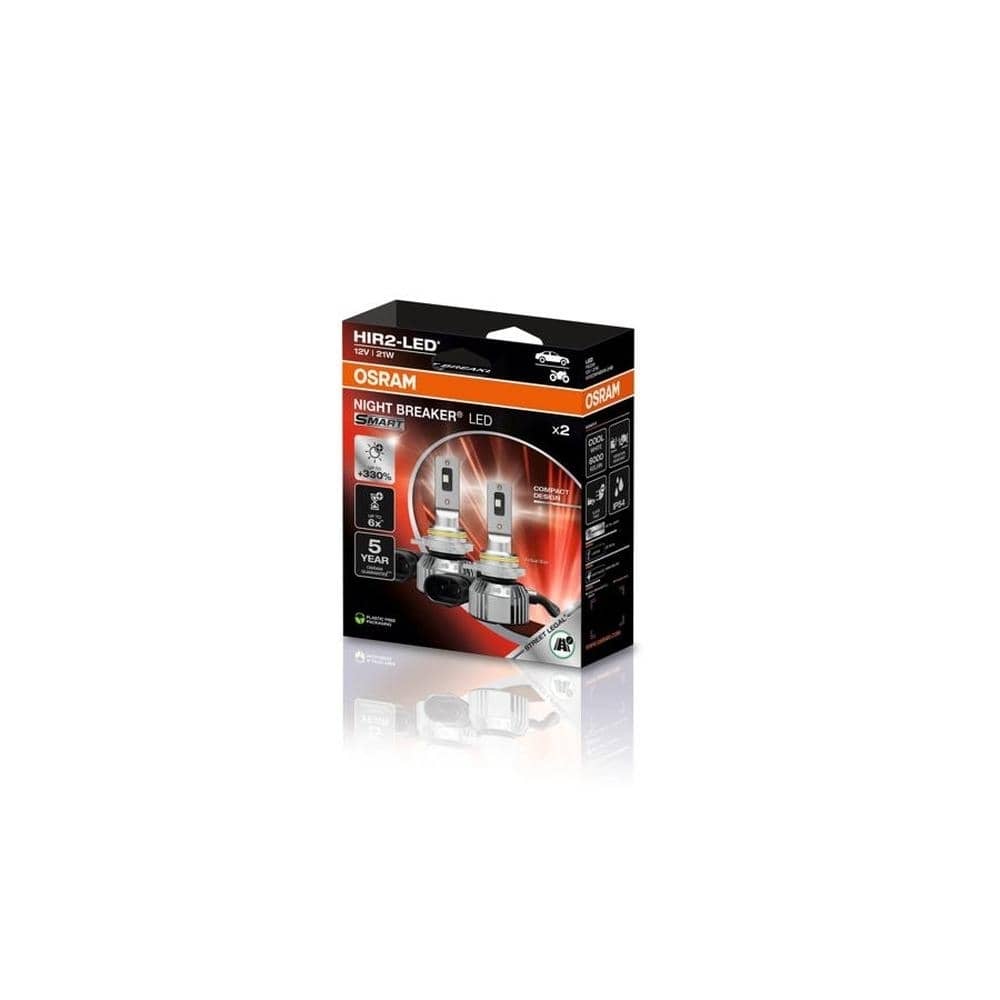 OSRAM NIGHT BREAKER® LED SMART HIR2 Fern- und Abblendlichtlampe 2er-Set - 9012DWNBSM-2HB