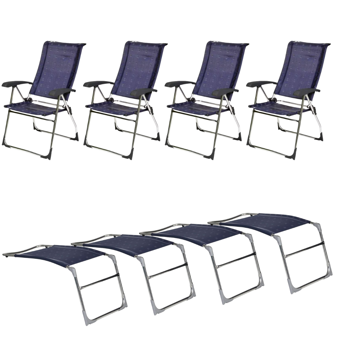 DUKDALF Stuhl Aspen blau - Beinauflagen 4er-Set - 42-01-4611-0 42-08-4611.0