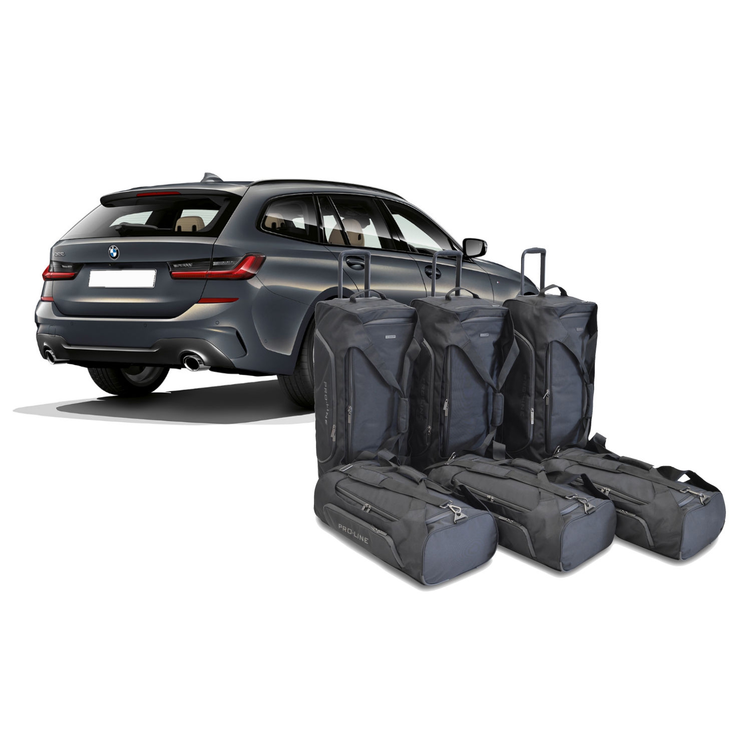 Car Bags Pro-Line B14501SP BMW 3er Touring -G21- Bj- 19- Reisetaschen Set- Auf Ihr Auto massgeschneidert- Das Original