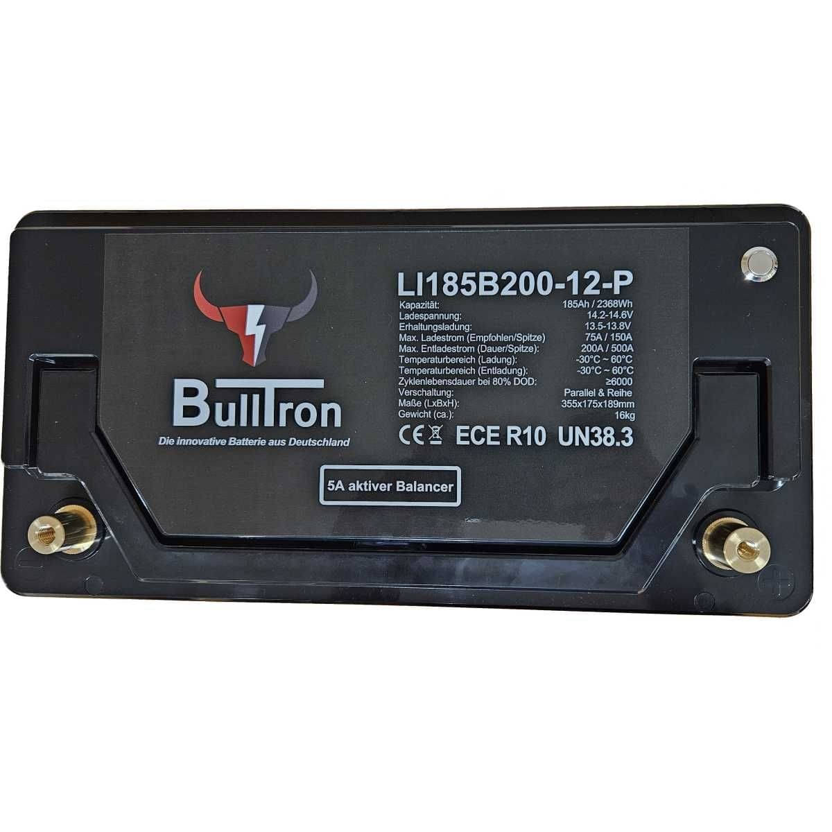 BULLTRON Lithium-Batterie POLAR 185Ah 12V inkl. BMS 200A Dauerstrom - App - LI185B200-12-P