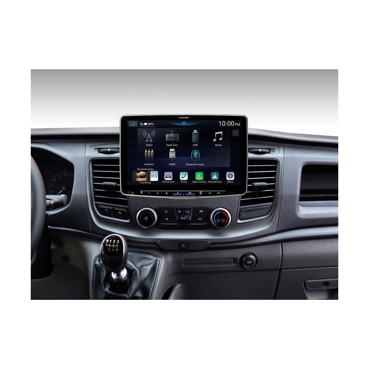ALPINE HALO 11 Digital-Media-Station schwenkbar Ford Transit Custom ab Baujahr 2018 - ILX-F115TRA7S-SET