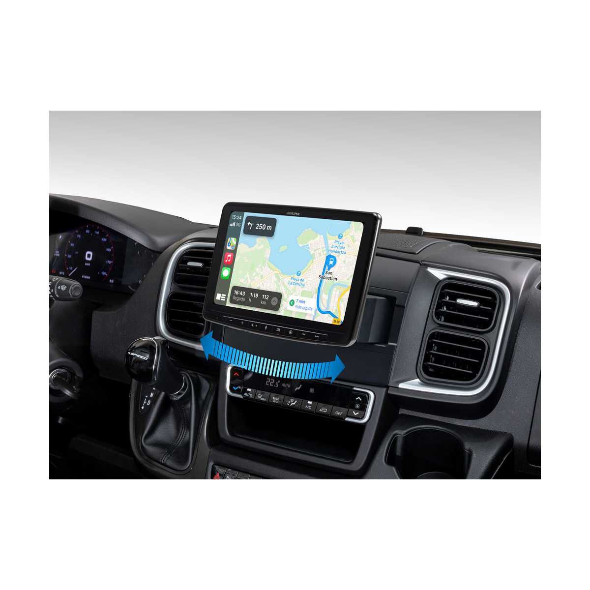 ALPINE Navigationssystem schwenkbar Fiat Ducato Serie 8 ab Bj. 2021 INE-F904DU8S