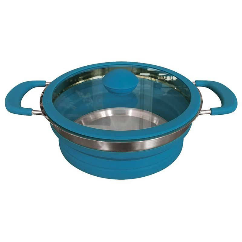 EUROTRAIL Pfanne 3-5 Liter mit Deckel blau Art-Nr. 1165183