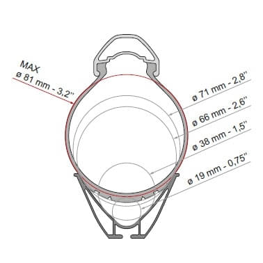 FIAMMA Carry Bike Ford Custom Deep Black schwarz Fahrradtraeger fuer 2 Fahrraeder - 02096B06A