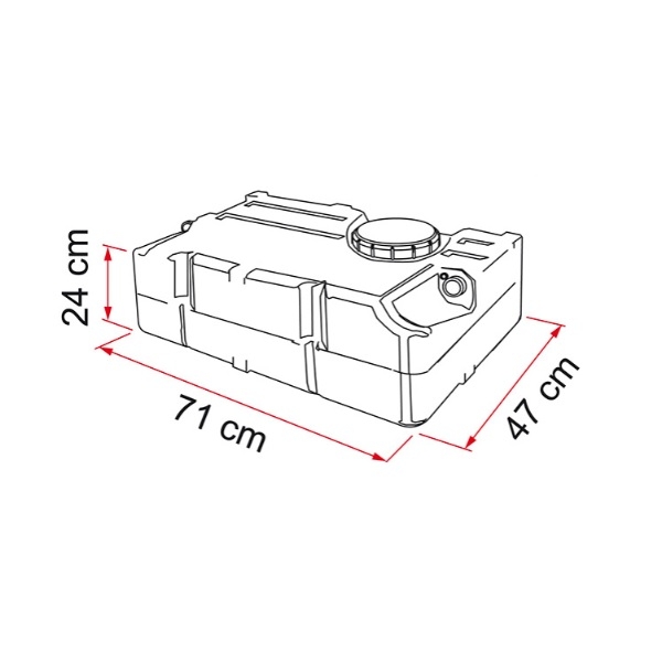 FIAMMA Tank 70 Wassertank