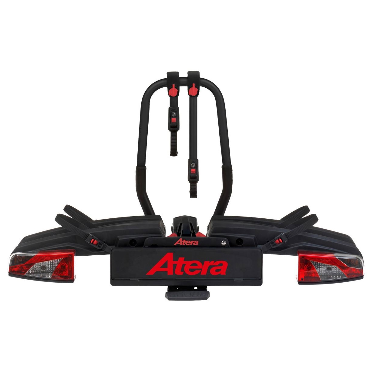 ATERA GENIO PRO 022784 Advanced Fahrradtraeger 2er faltbar erweiterbar- Limitierte Auflage zum 60- Geburtstag von Atera - Red Edition- Fahrradtraeger fuer die Anhaengerkupplung von ATERA aus dem Allgaeu