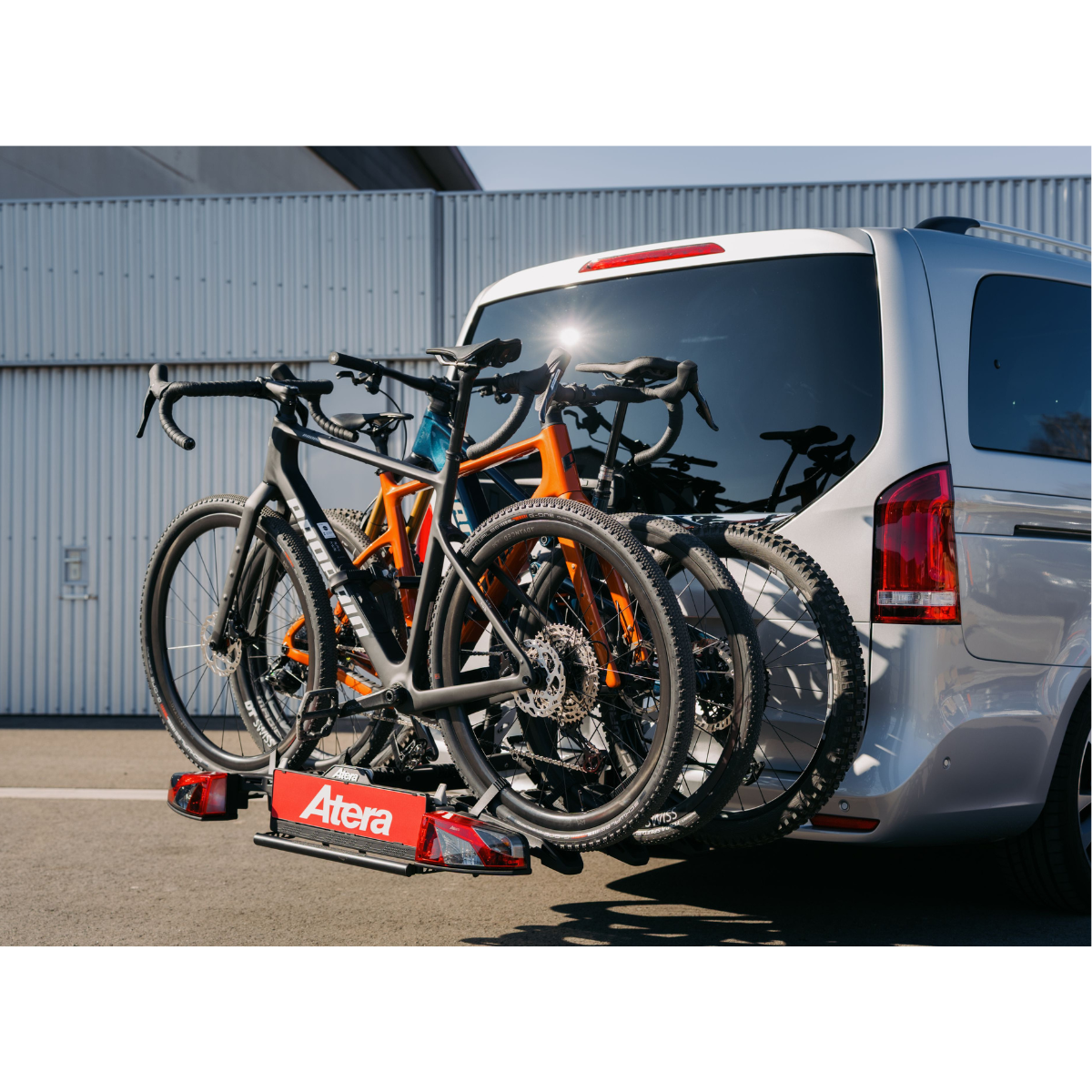 ATERA Strada Forza L Fahrradtraeger 3er 022801 faltbar fuer 4 Raeder 2-1- Fahrradtraeger fuer die Anhaengerkupplung von ATERA aus dem Allgaeu