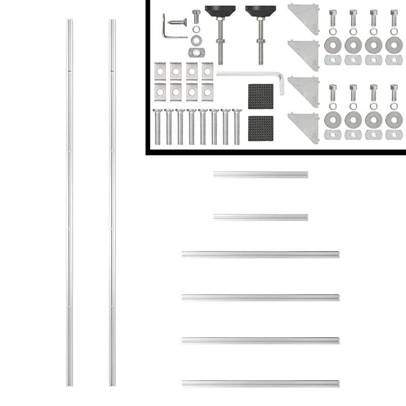 ProPlus Erweiterungspaket mit Stuetze und Traegern fuer Aufbewahrungssystem Wohnmobilgarage 230400AC01