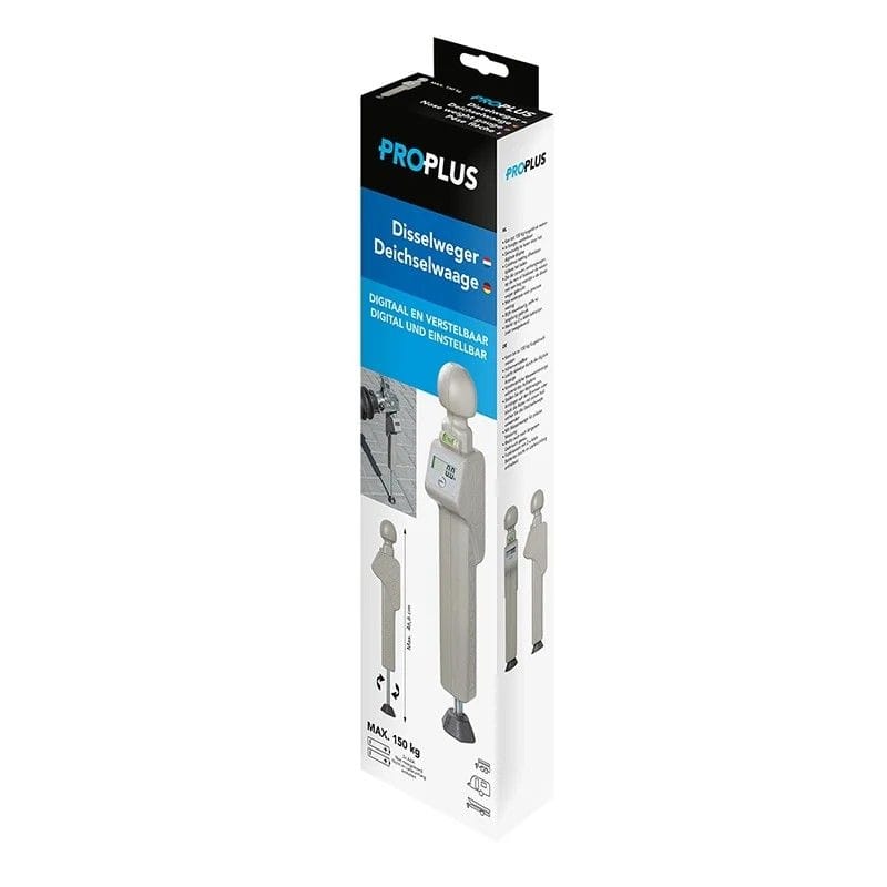 ProPlus digitale- hoehenverstellbare Deichselwaage bis 150 kg Stuetzlast 360848V01