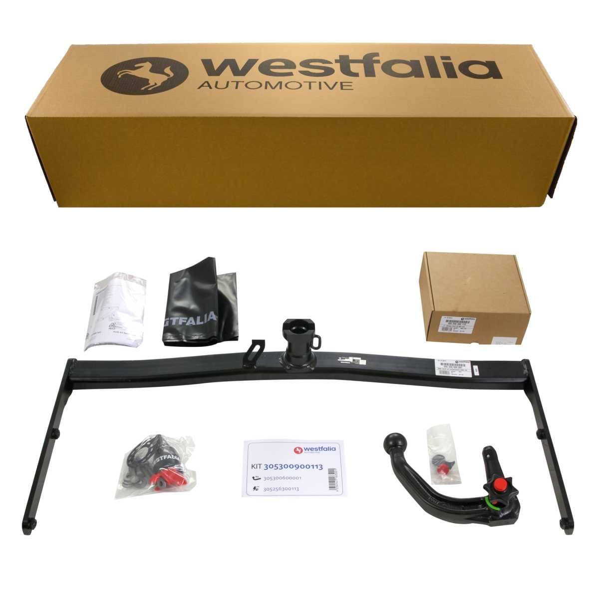 WESTFALIA Abnehmbare Anhängerkupplung Audi A3 Sportback 8PA 09/2004-03/2013 Set inkl. E-Satz Westfalia Abnehmbare Anhaengerkupplung fuer Audi A3 Sportback -8PA- -BJ 09-2004-03-2013- - im Set mit 13-pol. fahrzeugspezifischem Elektrosatz - 305300900113