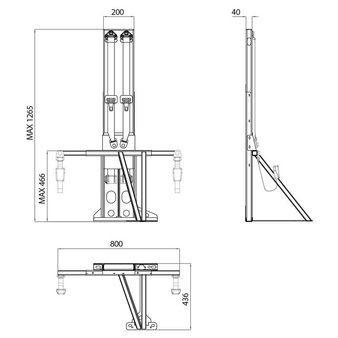 CTA Smart Kit Off-Axis Gurtbock Fiat Ducato ab Bj- 2006 VAN Kit Hoehe 1264-5 mm CTA Art-Nr. 9SC0103009V01