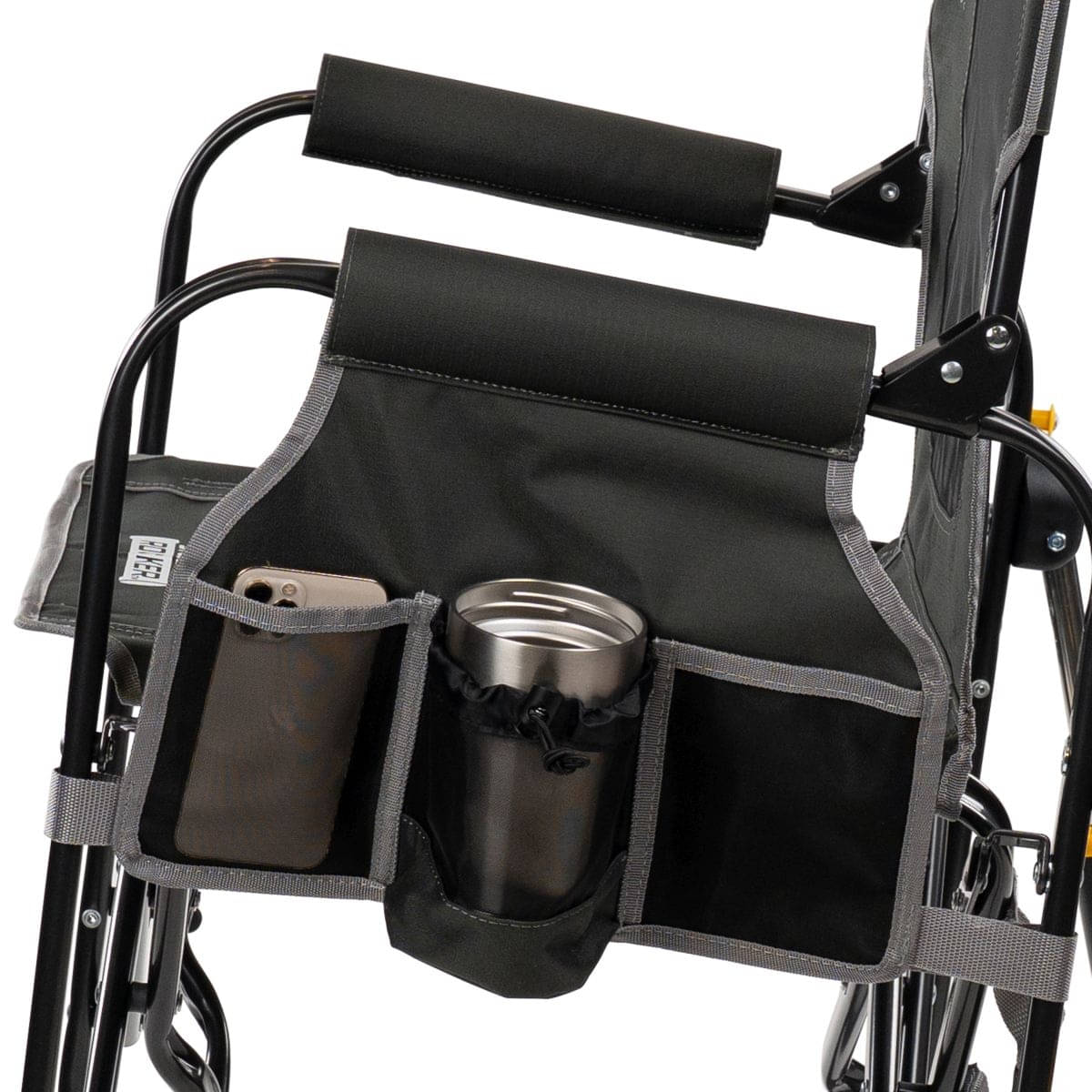 GCI faltbarer Schaukelstuhl Stowaway Rocker mit Seitentisch Dark Charcoal - 379339