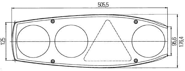 HELLA Rueckleuchte Caraluna II Plus fuer Wohnwagen- rechts - 2VP 343 590-027