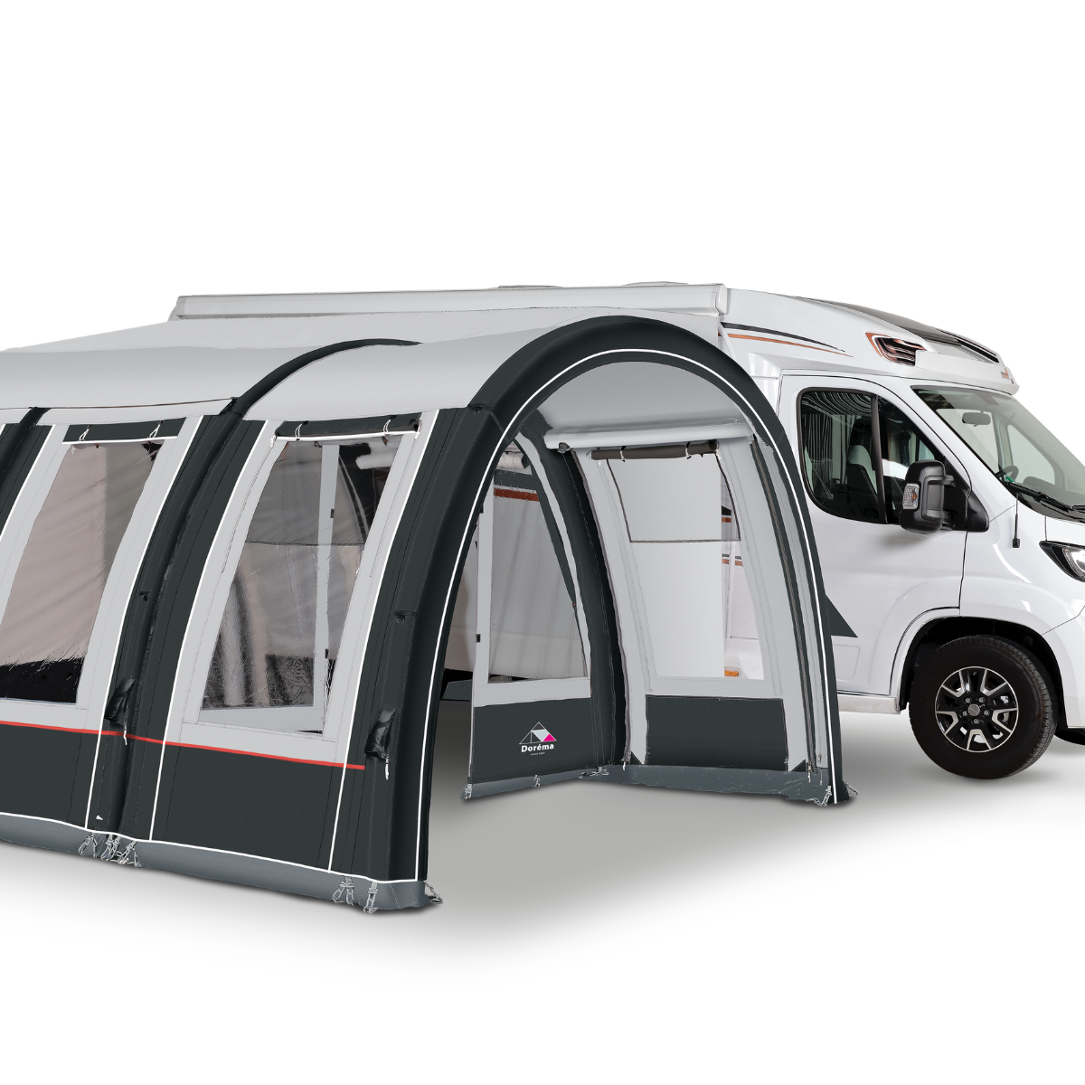 DOREMA Zusatzelement mit Fenster fuer aufblasbares Busvorzelt TRAVELLER AIR MODULAR AS- 320x130 cm - 3071