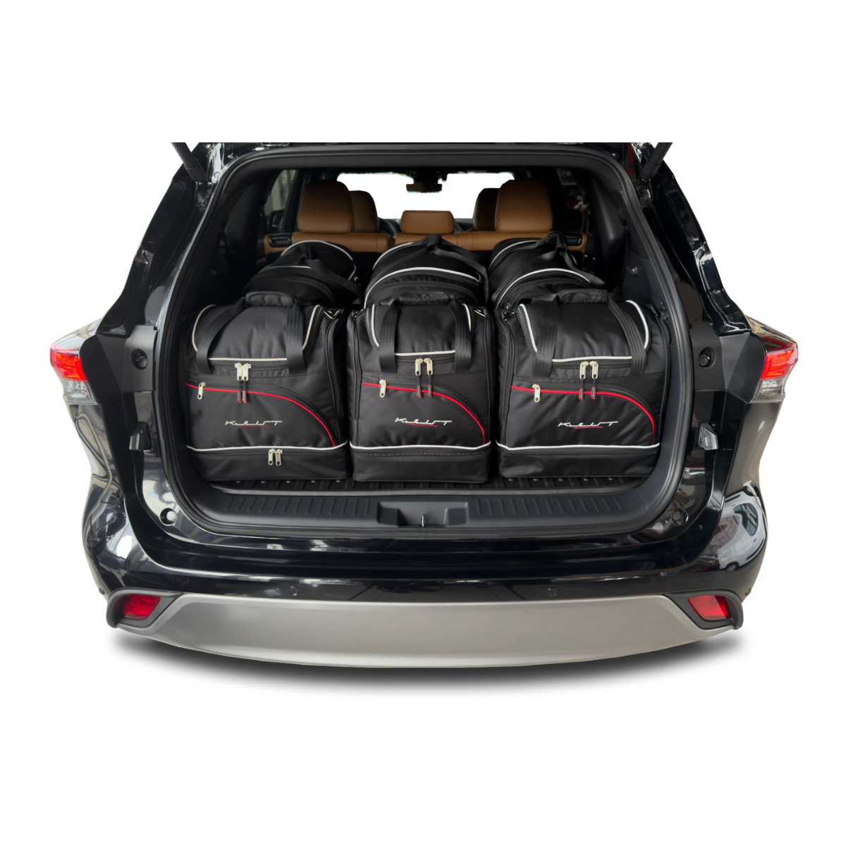 KJUST Kofferraum Taschen Set fuer TOYOTA HIGHLANDER HEV ab Bj. 2020 5er-Set - 7041035