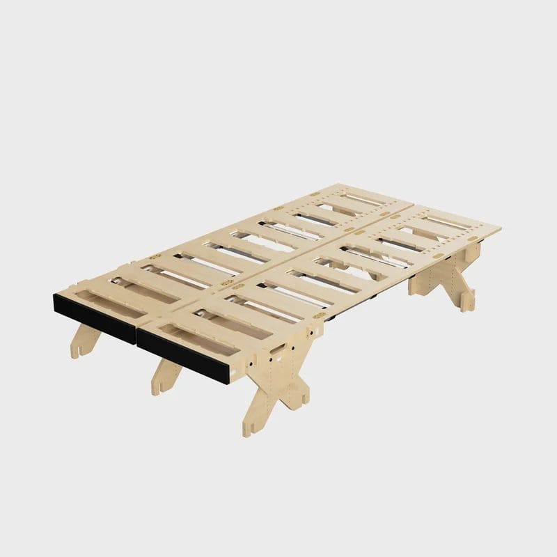 BOXIO - RACK Modulares Campingbett inkl. Fuss-Set