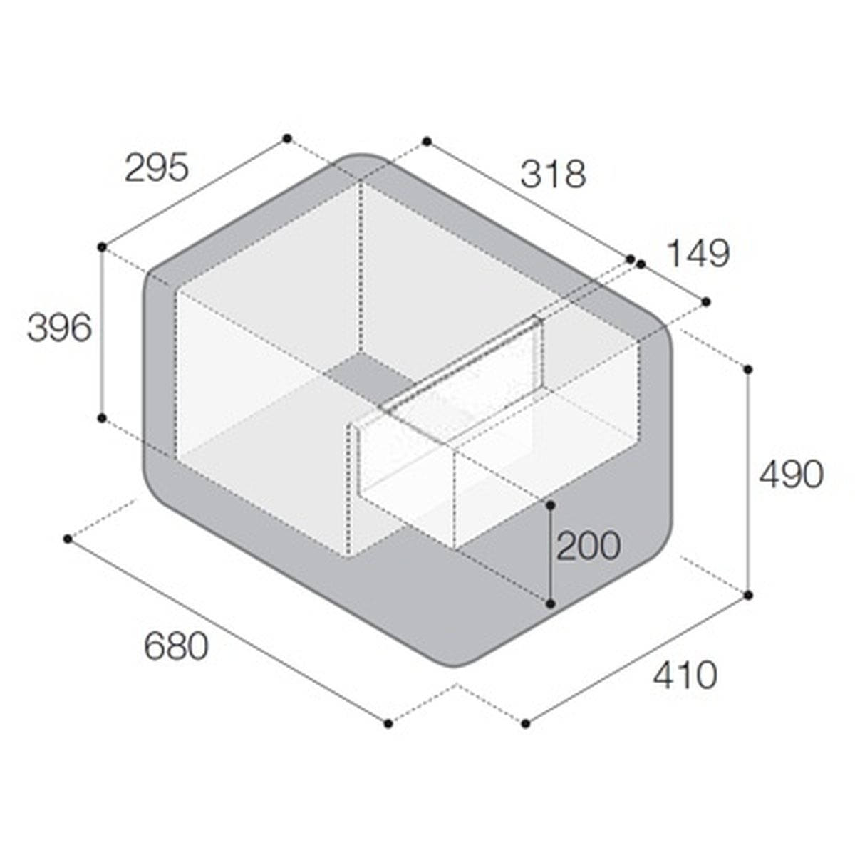 VITRIFRIGO Kompressor-Kuehlbox VF45P 12-24-230 V 45 L