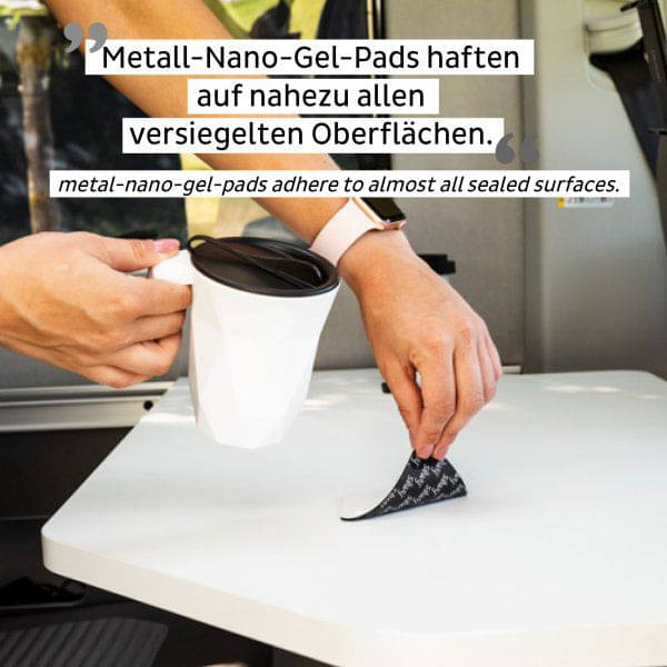 SILWY Magnet Coffeecup mit Metall Nano Gel Pad und Deckel S030-1401-1