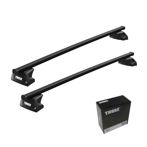 THULE Dachträger Evo SquareBar 7106 7122 6018 Kompletter THULE Dachtraeger Evo mit SquareBar Stahl Vierkantprofilen