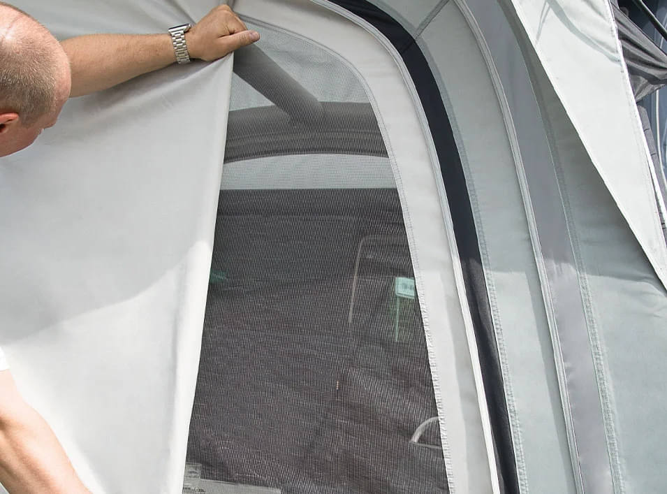 DWT aufblasbares Bus-Vorzelt RODEO AIR 320 x 200-100 cm Anbauhoehe 180-220 cm - 2110100