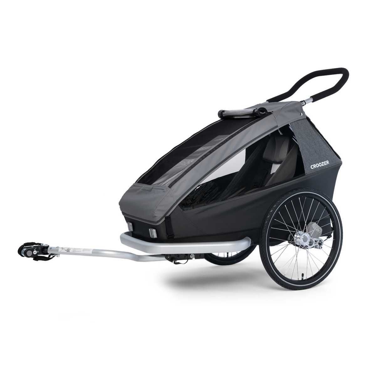 CROOZER Kinderfahrradanhaenger Kid Keeke 1 3in1-Set Mountain Gray - 121600923